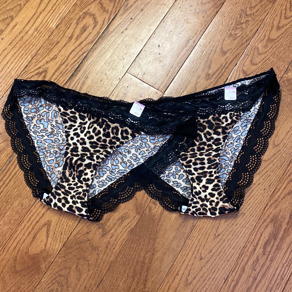 2pair leopard Bikini underwear